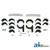 Light Bracket Set (2), Horizontal Bar Clamp, Cast Aluminum w/ Rubber Inserts (1", 1.50", 1.75", 2") for John Deere® || Replaces OEM # LBS200H