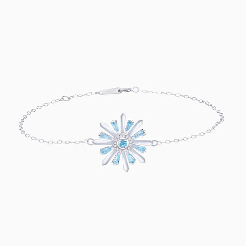 LIB286 - Floral Colored Stones Chain Bracelet in 18K Gold - 111304250042-1.jpg LIB286 - Floral Colored Stones Chain Bracelet in 18K Gold - 111304250042-1.jpg