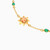 MLB341 - Flower Colored Stones Chain Bracelet in 18K Gold - 21047110232-3.jpg