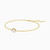 WB220 - Circle Lab Grown Diamonds & Pearl Gold Plated Chain Bracelet - MSB00895-3.jpg