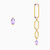 MLE263 - Pear Purple Stone Stud & Drop Earrings in 18K Gold - 21051110263-1.jpg