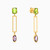 MLE200 - Rectangle Colored Stones Drop Earrings in 18K Gold - 21051030029-2.jpg