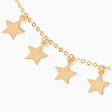 Star Chain Anklet in 21K Gold - 22036140054