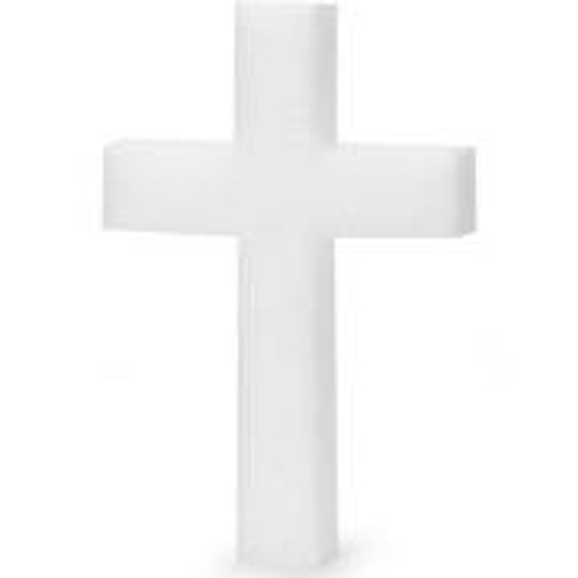 CROSS 24" WHITE STYROFOAM