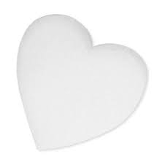 HEART 16" WHITE STYROFOAM