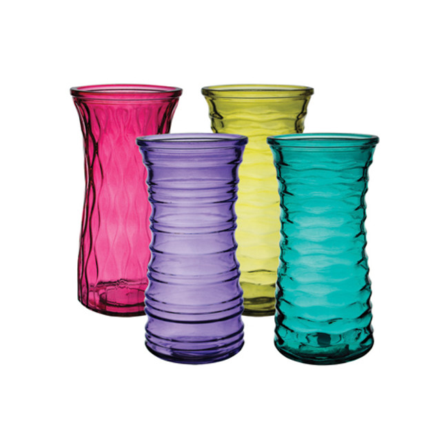 Asst Rose Vase 8 1/2" Lollipop 12cs #972  