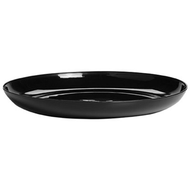 DESIGNER DISH black 6" 24cs 