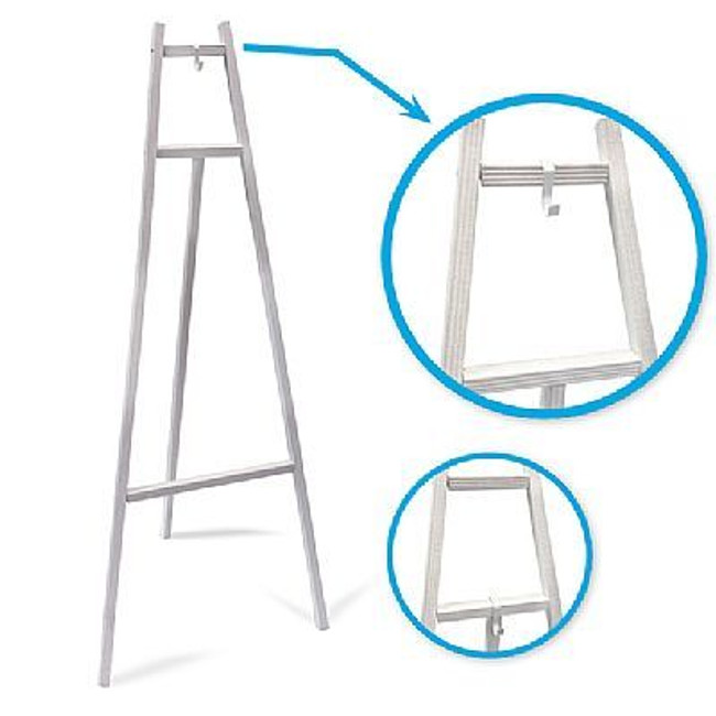 WOODEN EASEL 60" WHITE each 