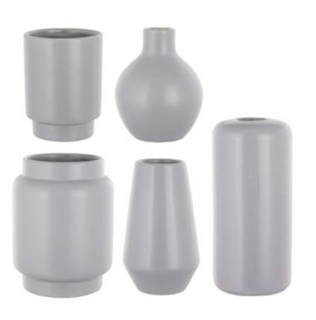 Mod Bauble Bud Vases Grey (Asst Sizes) x5 per case