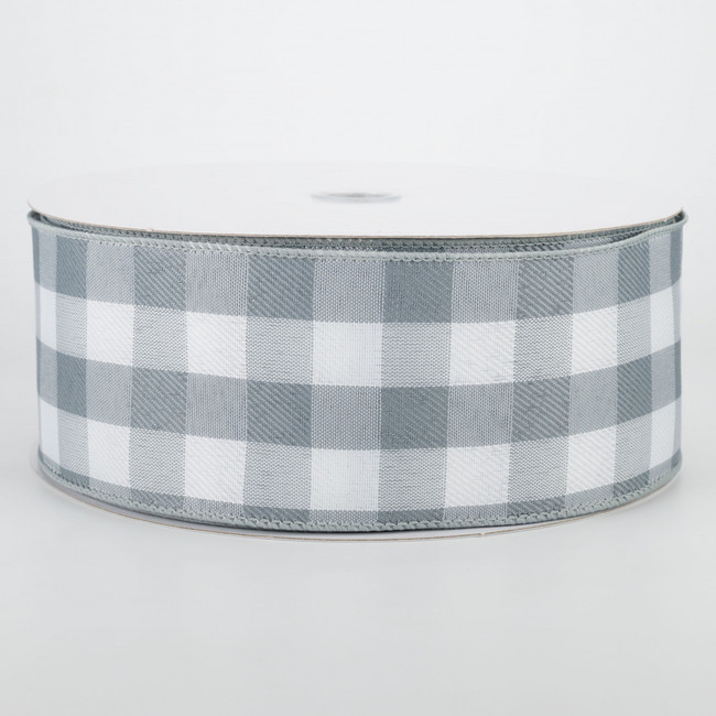 Chr #40 DWI Buffalo plaid gray/wht 50 yrds