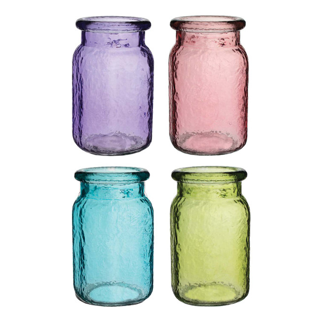 Hammered Jar 5 1/2" vint asst 24 cs