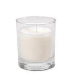 Candle Votive w/glass Ivory 25/tr