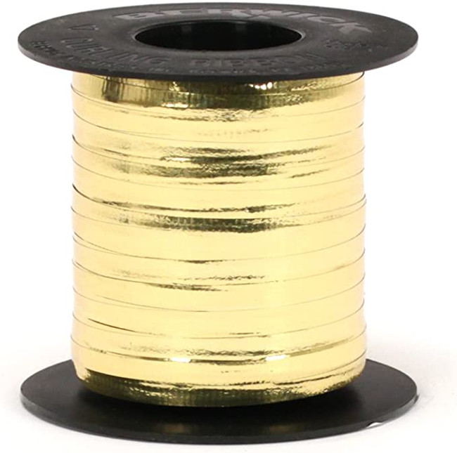 BALLOON RIBBON shimmer gold/si