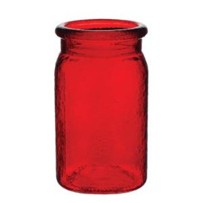 Hammered Jar 6 1/2" ruby 12/cs