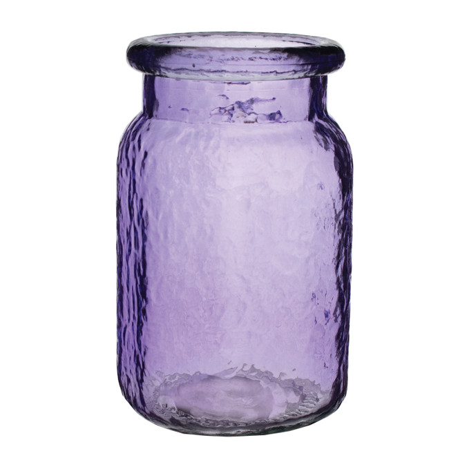 Hammered Jar 5 1/2" vintage purple 24cs
