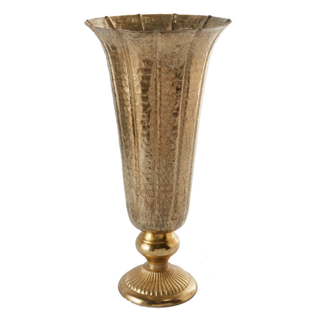 Lita Vase 8"x16.75" gold