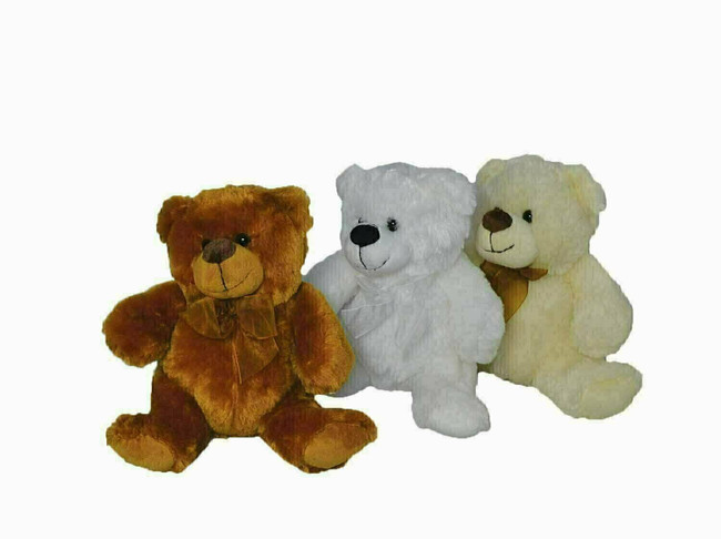 Plush bear 10" LT BRN each