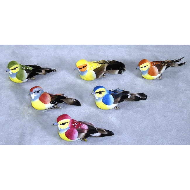 BIRD 3" mushroom/feather asst