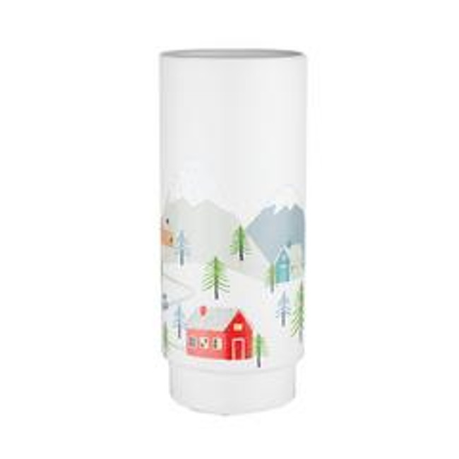 Winter Village Cylinder 3.5"x8.5" 9cs