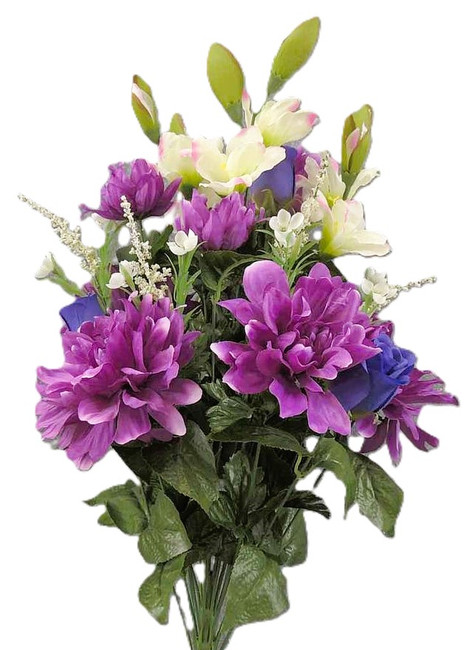 Dahlia/rose/glad purple bush x