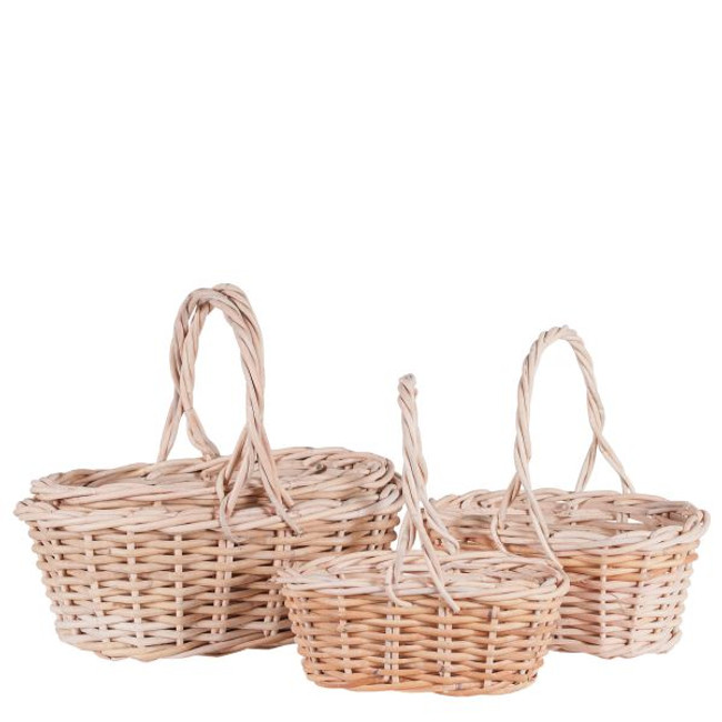 Bskt set x4 Nat Oval (10"-16")