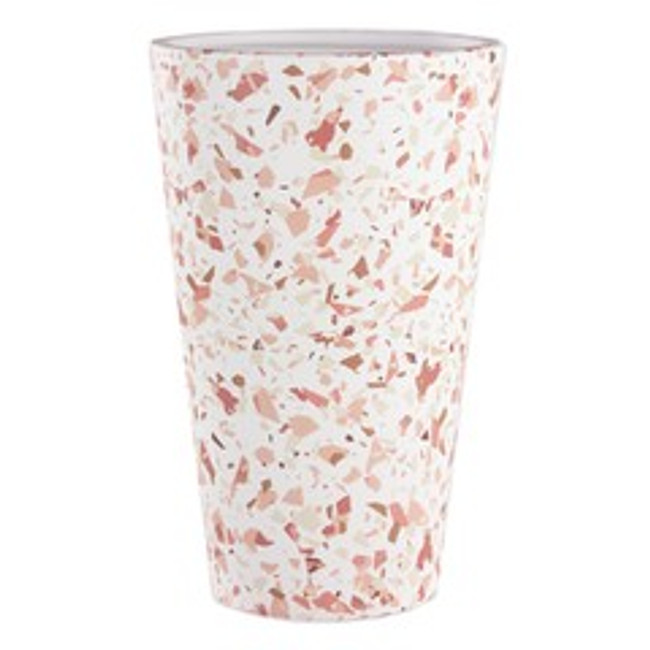 Vase 8 1/2" terrazzo spice 6/c