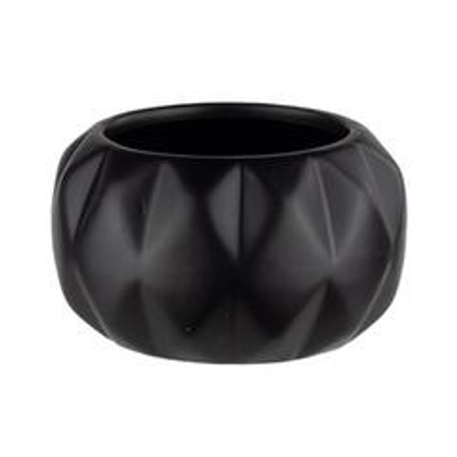 Pumpkin Geo ceramic 5" matte b