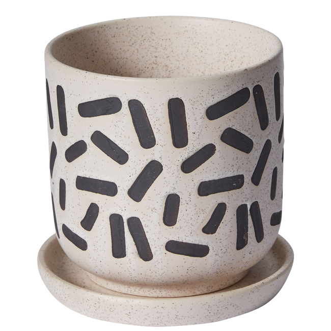 Sundae Pot w/saucer 5.75"x5.5"