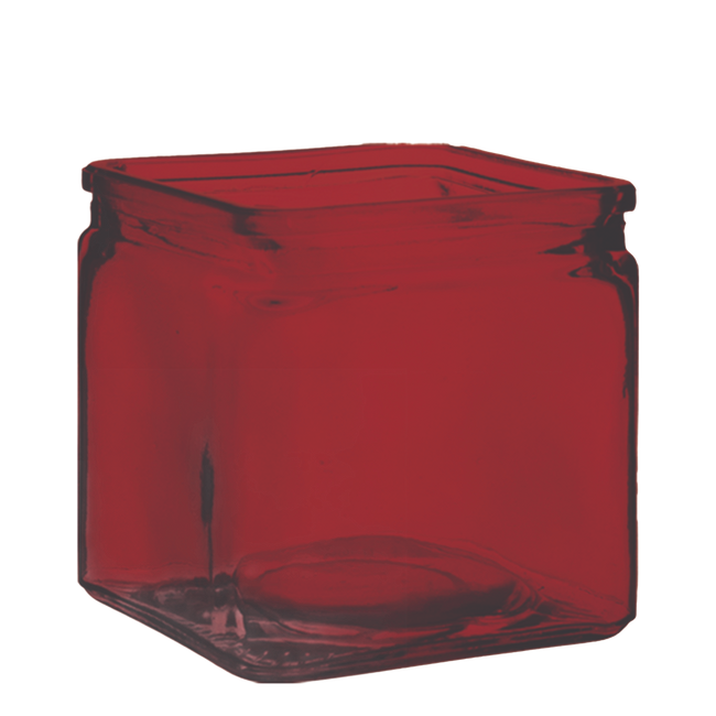 Square cube 5x5x5 cranberry 12