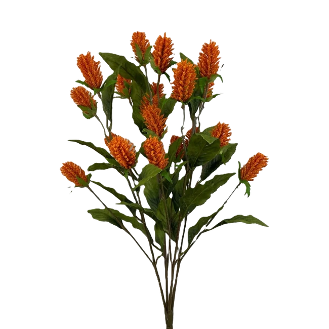 SILK Thistle orange bush x5 ea