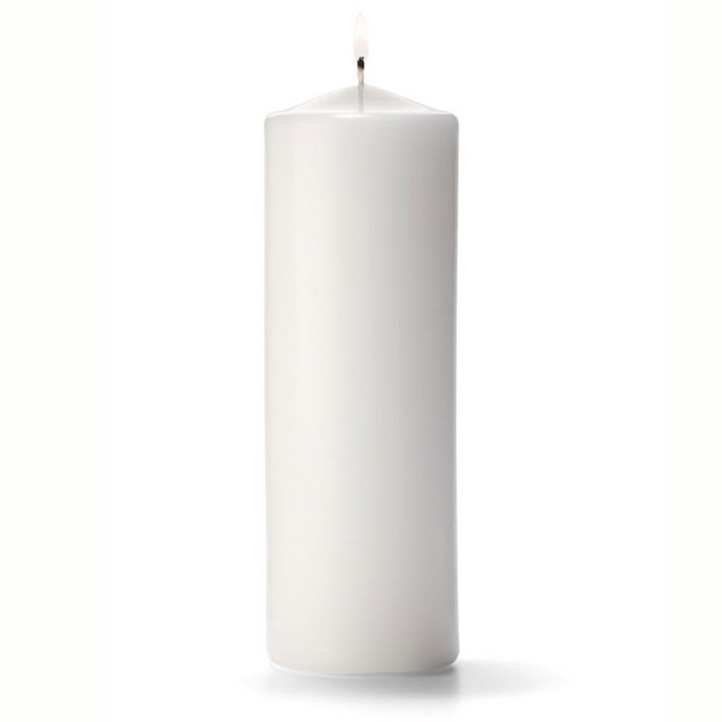 Pillar Candle 3x12 White each