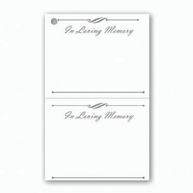 CARDS In Loving Memory DUPLICATE 50 pack