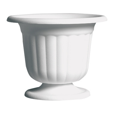Pedestal Urn White 9 5/8" 12cs