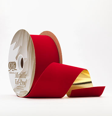 VELPRUF #40 VELPRUF Metallic red 25yrd