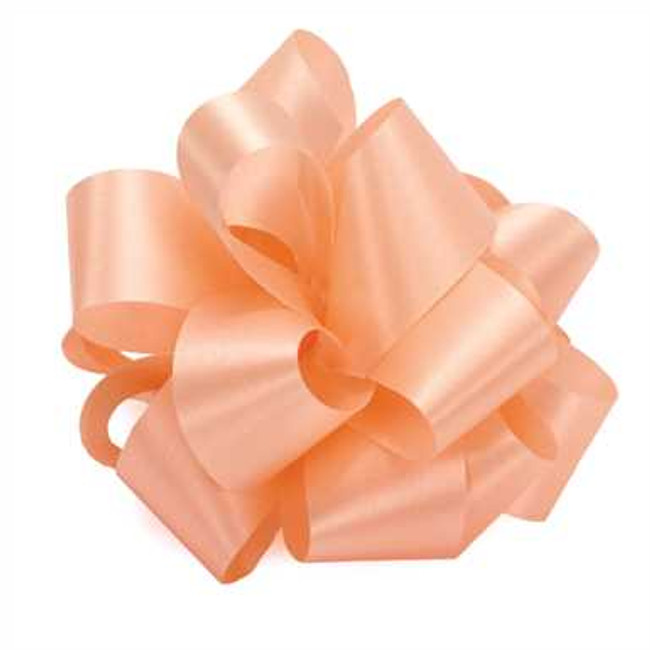 #40 SATIN ribbon PEACH 50yrds.
