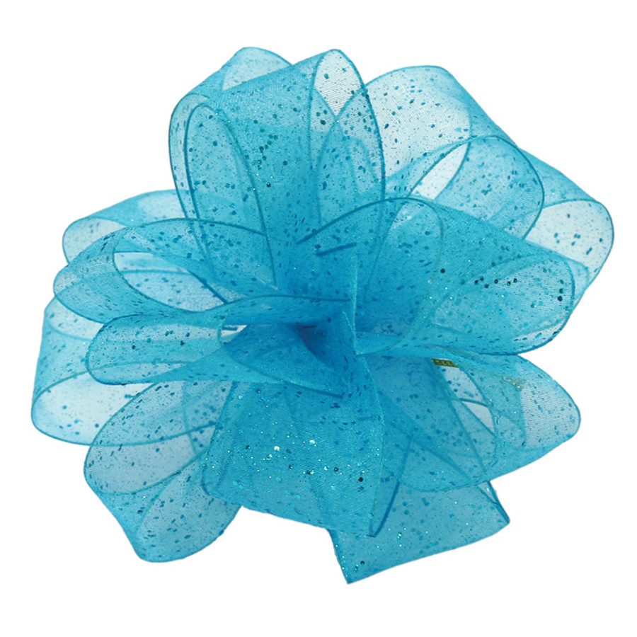 CORSAGE #3 FLASH wired turquoise 25yrd