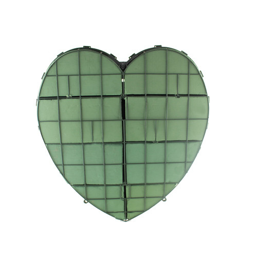 Heart solid 18" plastic back 2pk
