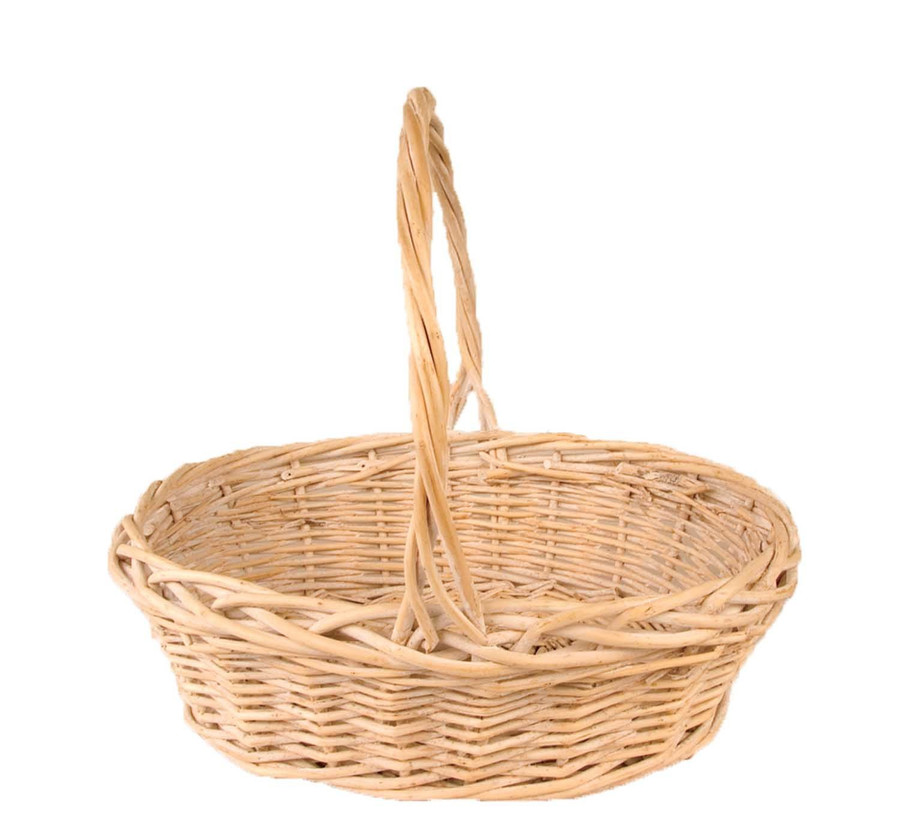 15" SNGL oval wht wsh willow each 