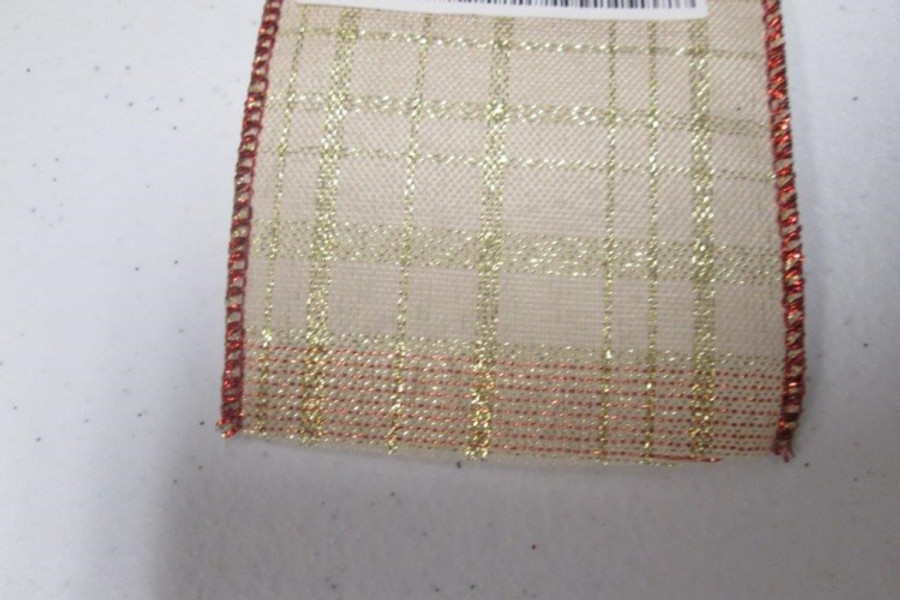 Chr #9 DWI Natural Crossing w/ gold stripes 50yrds 