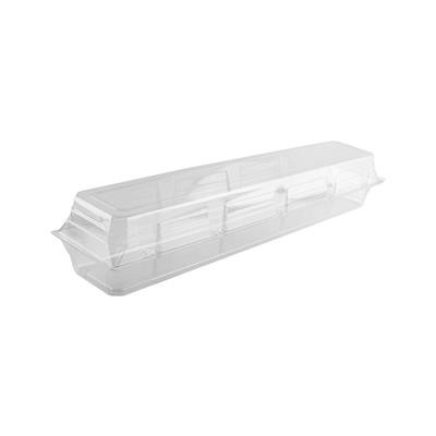 Plastic box 25"x5 1/4"x 4" dozen rose 50/cs