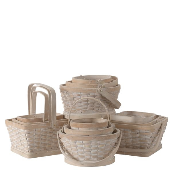 Bskt Set x3 woodchip w.w. 5003