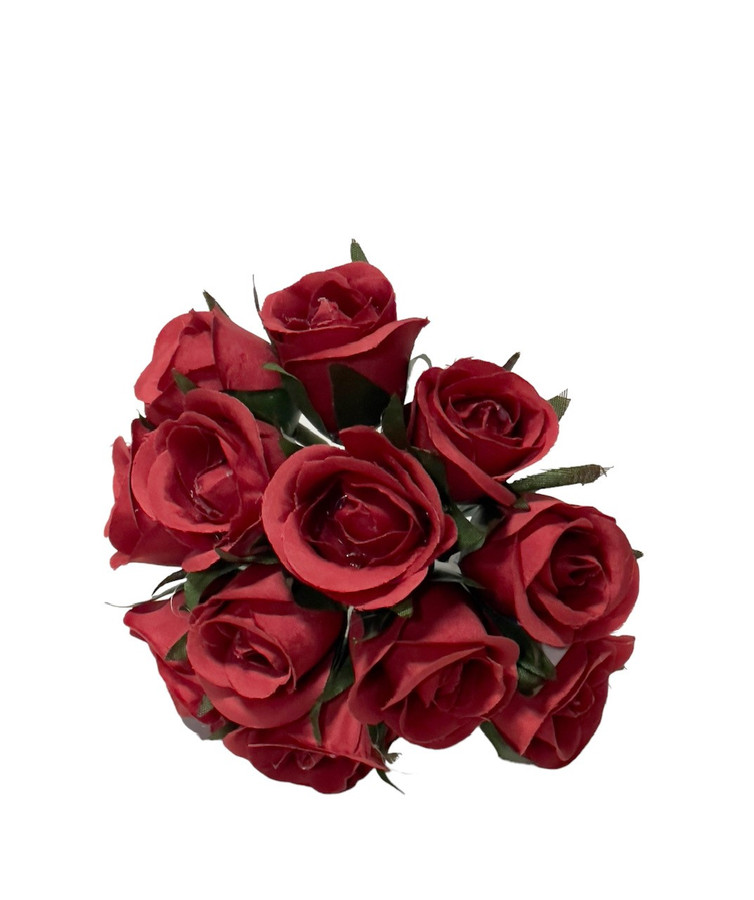 Rose bud sweetheart pick red