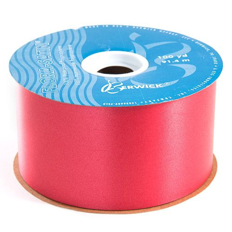 #40 POLYSATIN hot red 100yrds