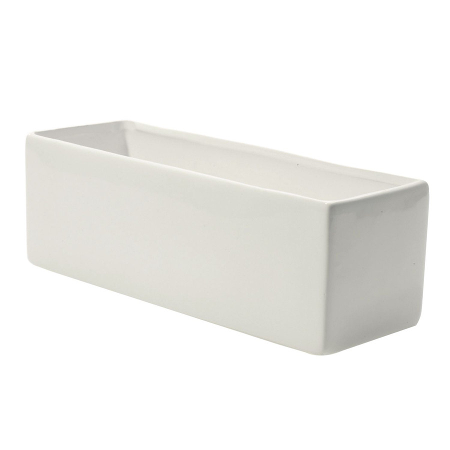 Urban Planter 12"x4"x4" white
