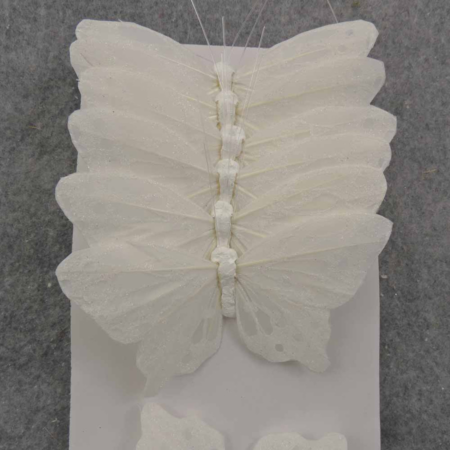 Butterfly 4.5" white mica w/wi