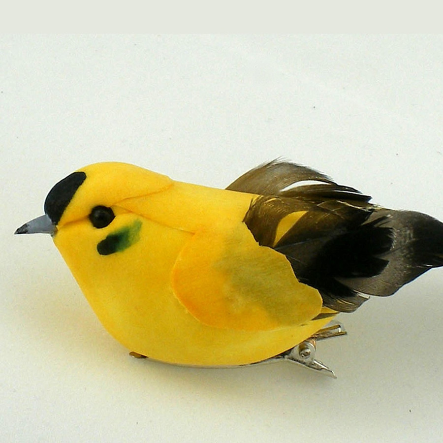 BIRD 4" goldfinch mush/fea w/c