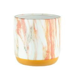 Posey Planter 4" saffron marble 12cs