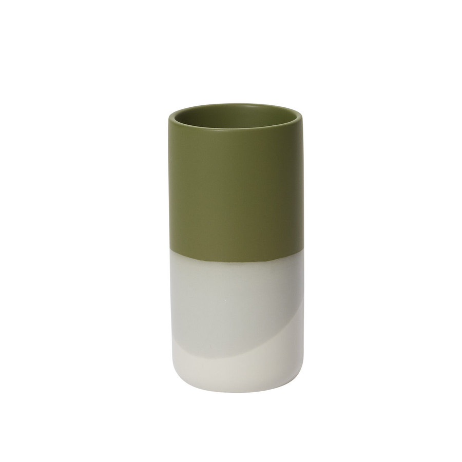 Lauris Vase 4"x8" grn/wht