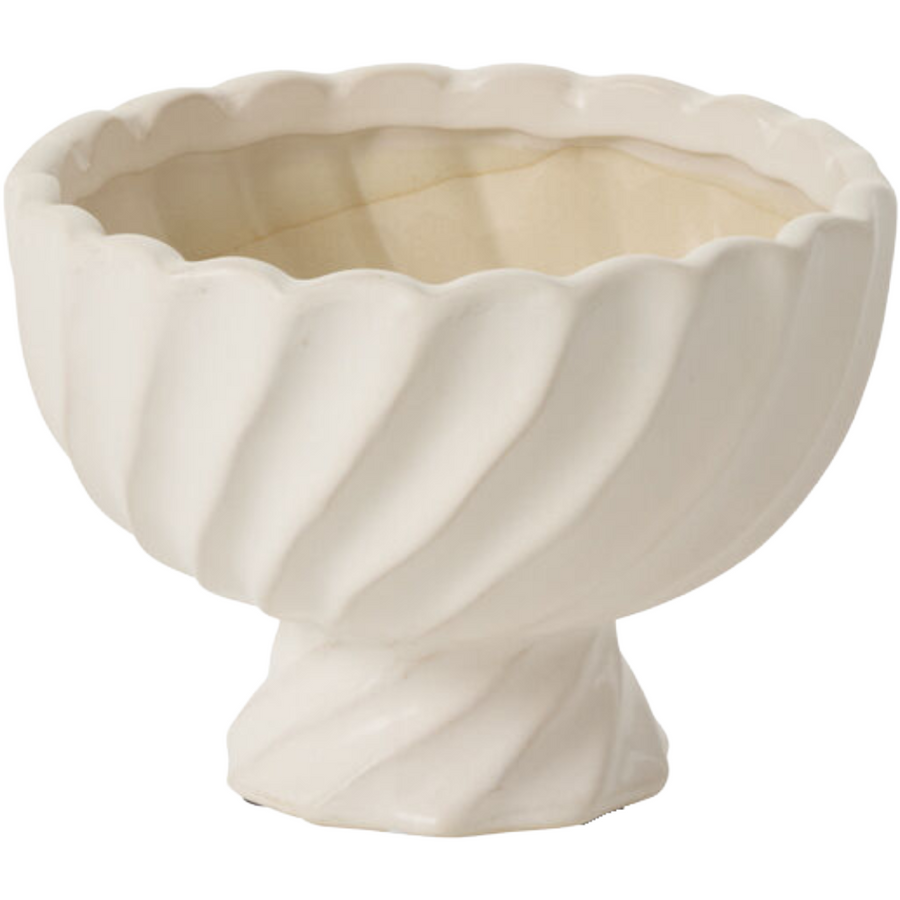 Sway Compote 6.75"x5" white