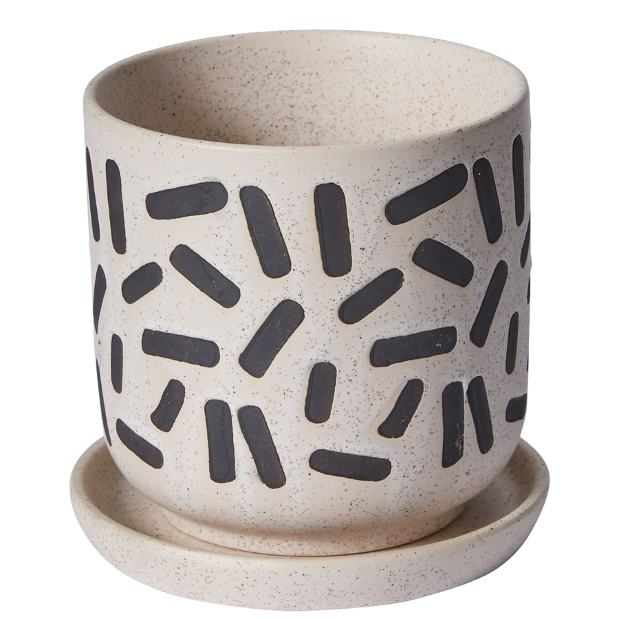 Sundae Pot w/saucer 5.75"x5.5"
